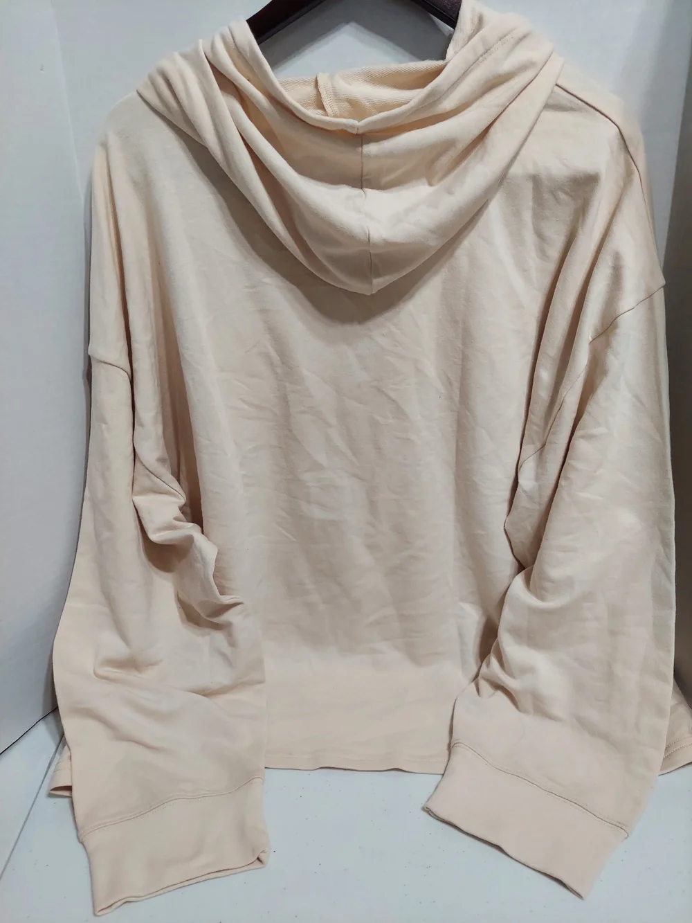 J. Crew Women's Cream Pullover Hooded Sweatshirt